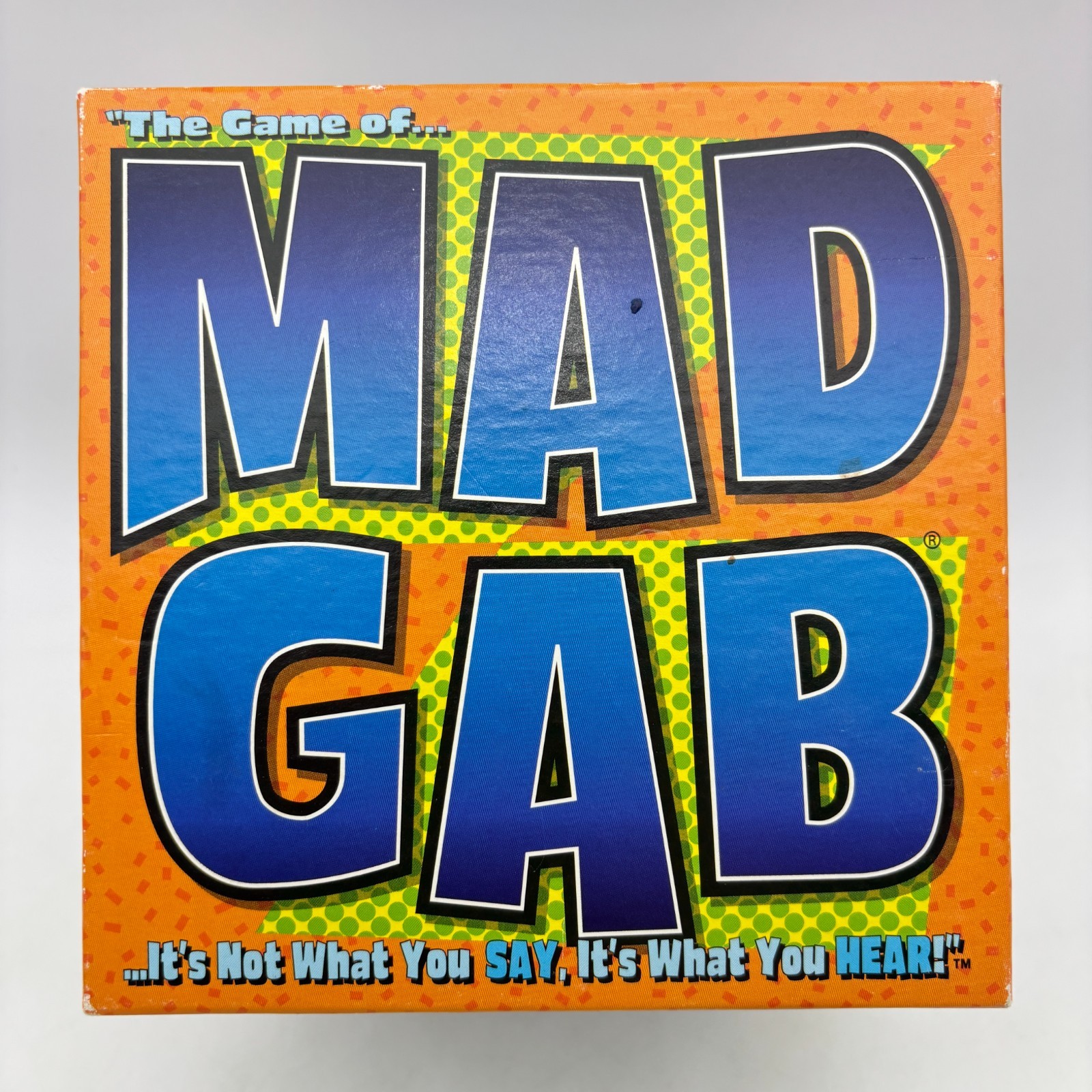 VINTAGE Mad Gab Game COMPLETE Patch Products 1995 Party Game Words Humor