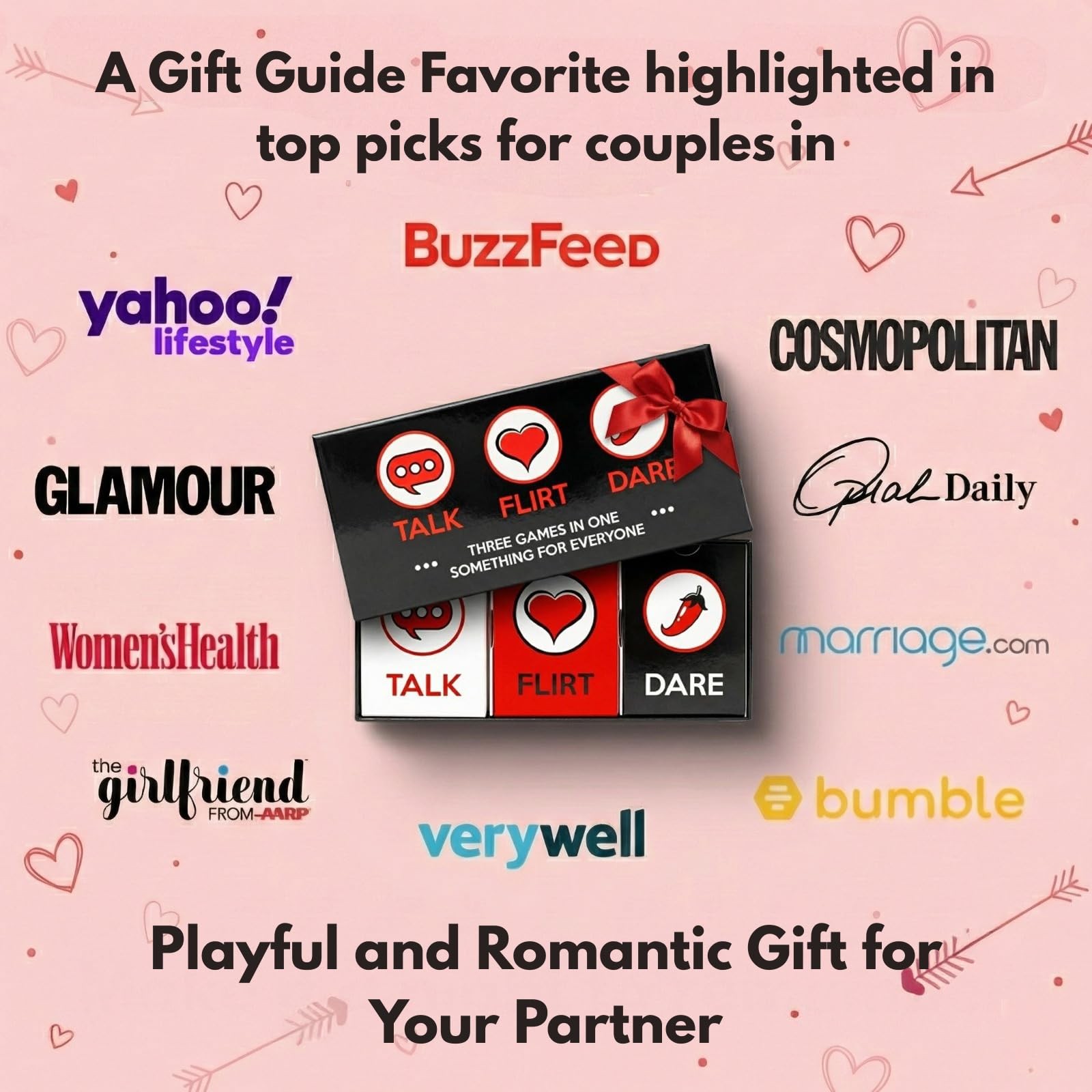 Talk Flirt Dare Couples Game, Gift for Couples, Fun Romantic Date Night Card …