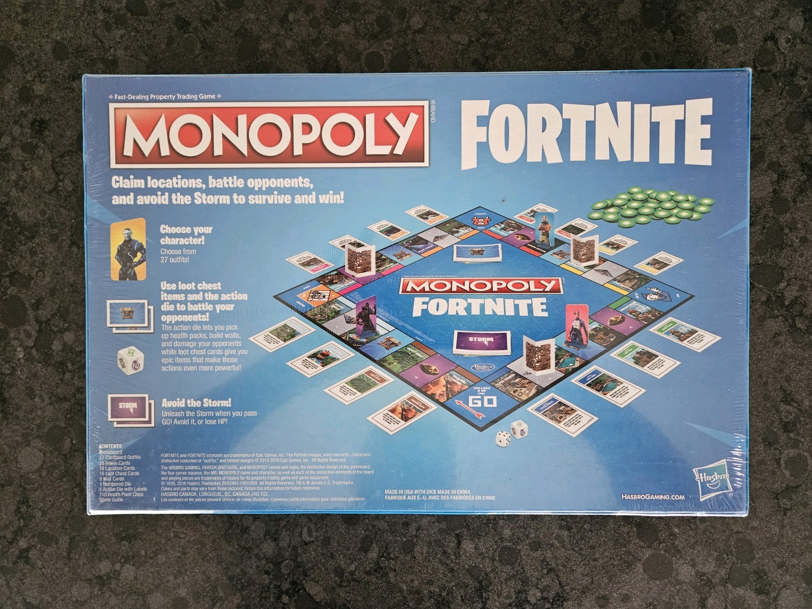 Hasbro Gaming Monopoly Fortnite Complete Board Game Video Games New Theme