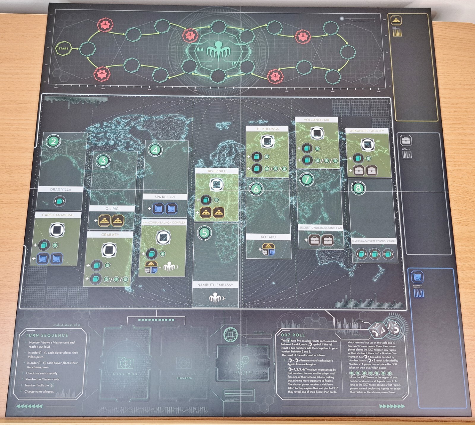 Spectre The Board Game – Modiphius Entertainment 2022 Complete James Bond 007