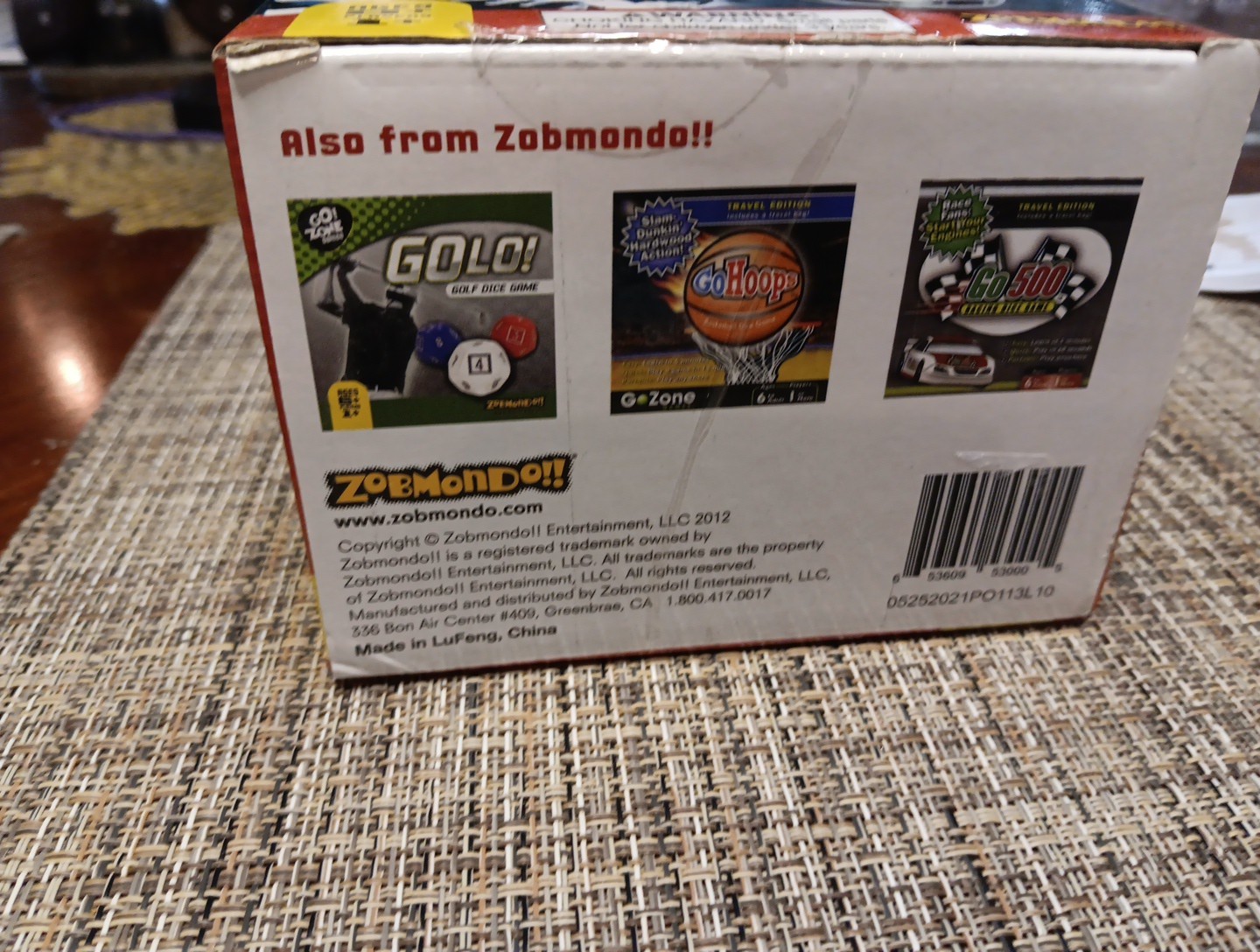 Zobmondo GO LONG Football Dice Game Complete -w/Instructions Ages 8+ LN