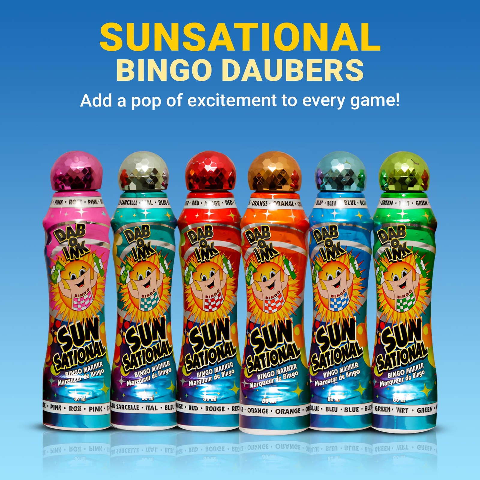 Lucky Lady Bingo Daubers Made with Dab-O-Ink, Sunsational and Dab-O-Ink Dazzl…