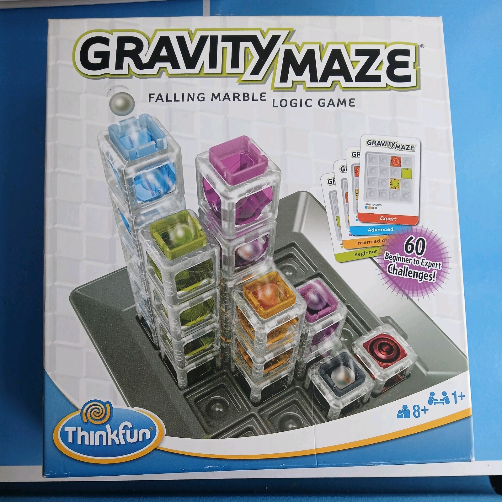 ThinkFun Gravity Maze Falling Marble Logic Game complete open box educational