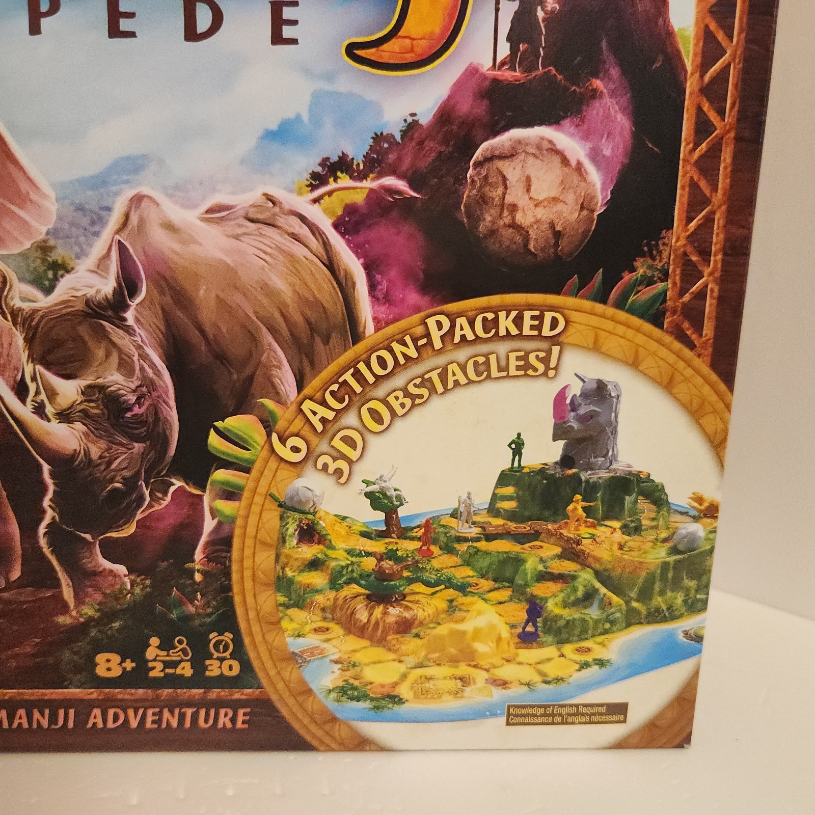 Jumanji Stampede Cooperative Board Game, 3D Adventure Game, Family Game