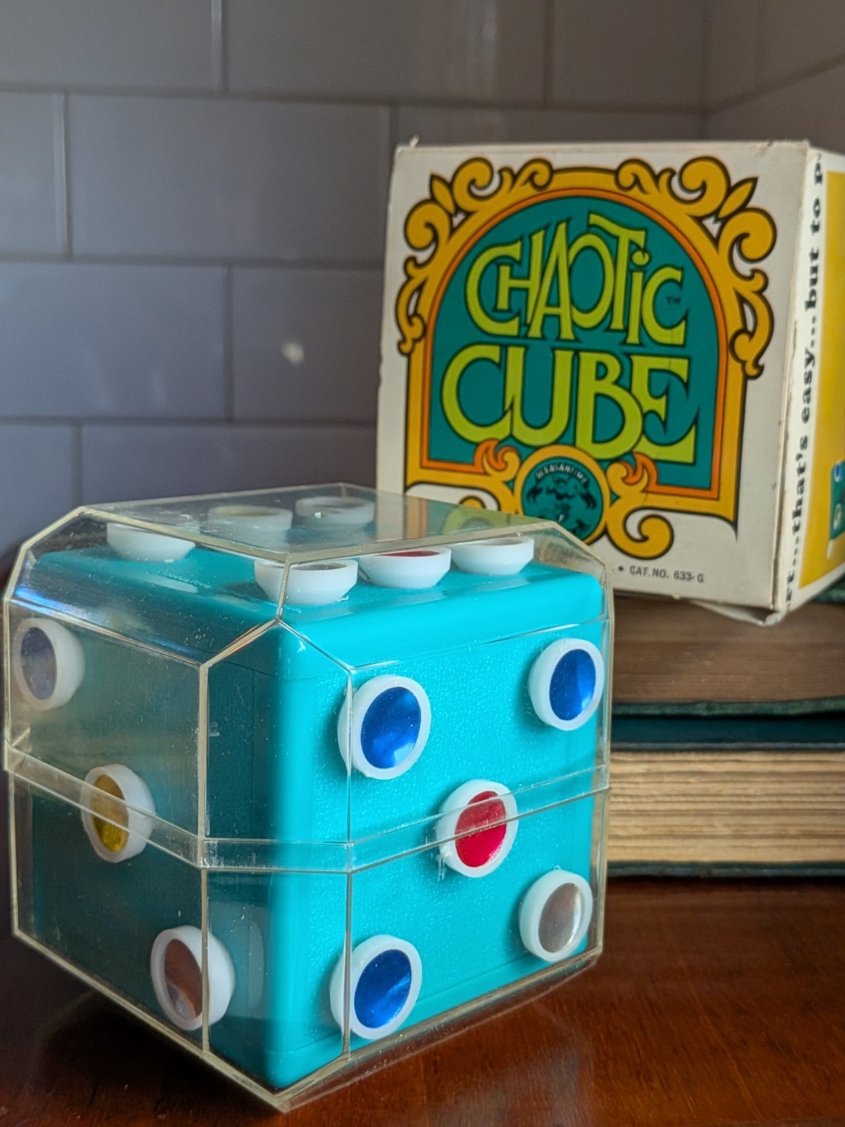 Vtg Chaotic Cube Art Game 1970 Pacific Game Company Nintendo Japan 1969 & Box