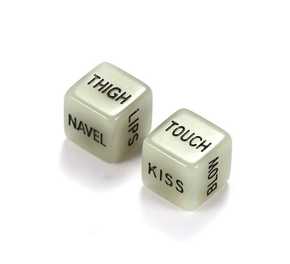 2pcs Glow in the Dark Sex Dice Adult Game Kama Sutra Couples Bachelorette Gift