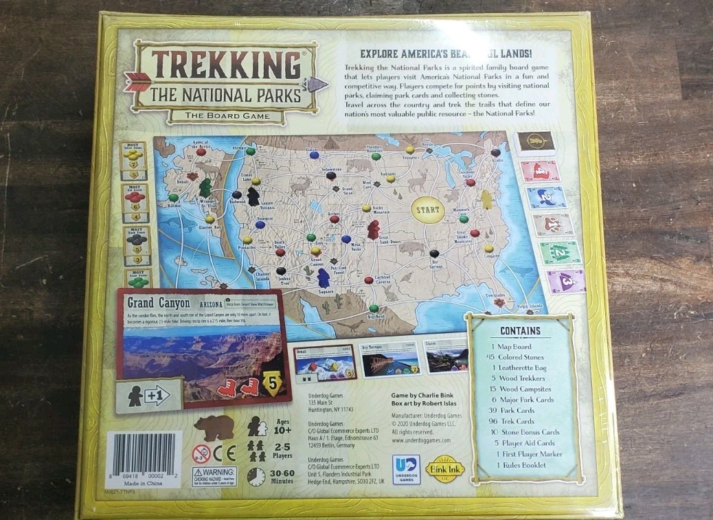 Trekking the National Parks Board Game (2ND Edition) New/Sealed FREE SHIPPING