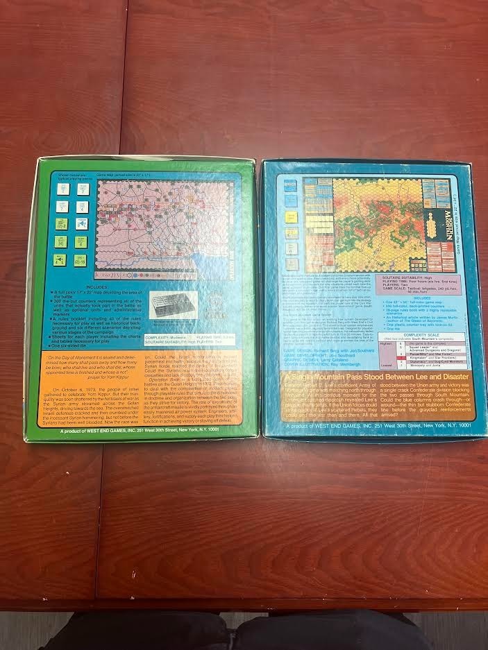 Lot of (2) West End War Games – South Mountain MOSTLY UNPUNCHED & Operation Badr