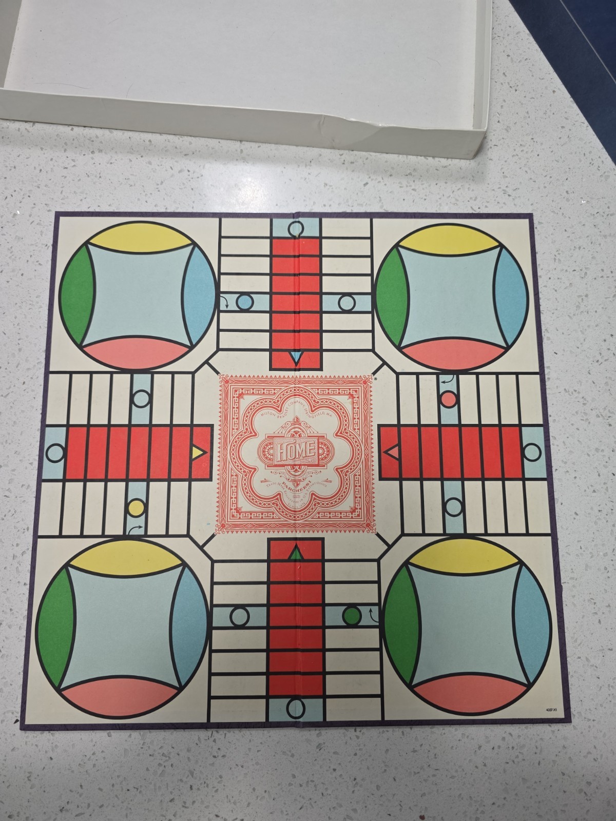 Milton Bradley Parcheesi Board Game 2-4 Players missing 3 pawns (4037)