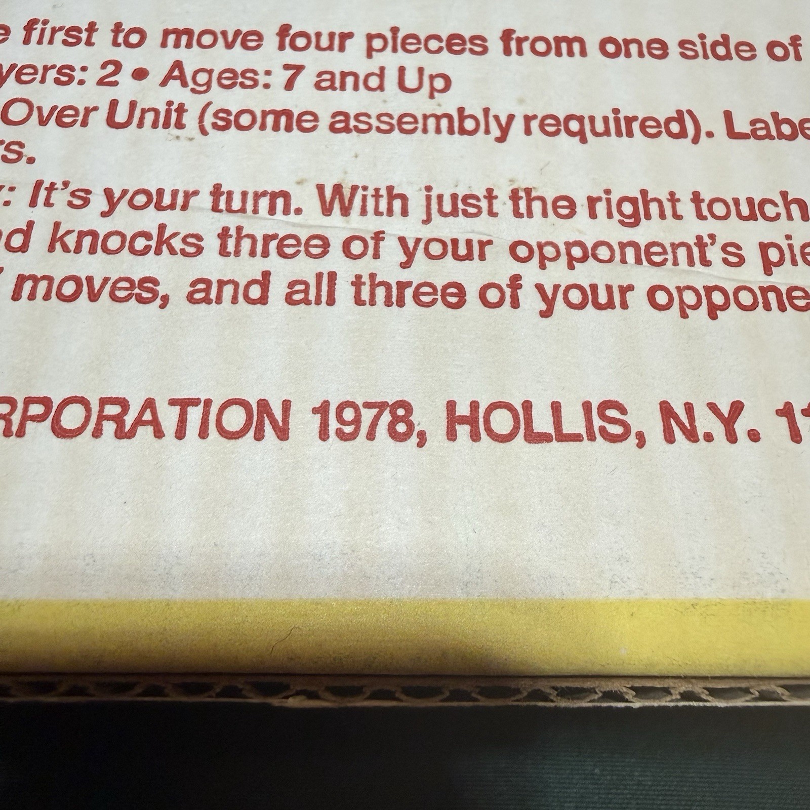 Vintage 1978 IDEAL Four Over Board Game 100% COMPLETE – GOOD SHAPE in BOX WORKS