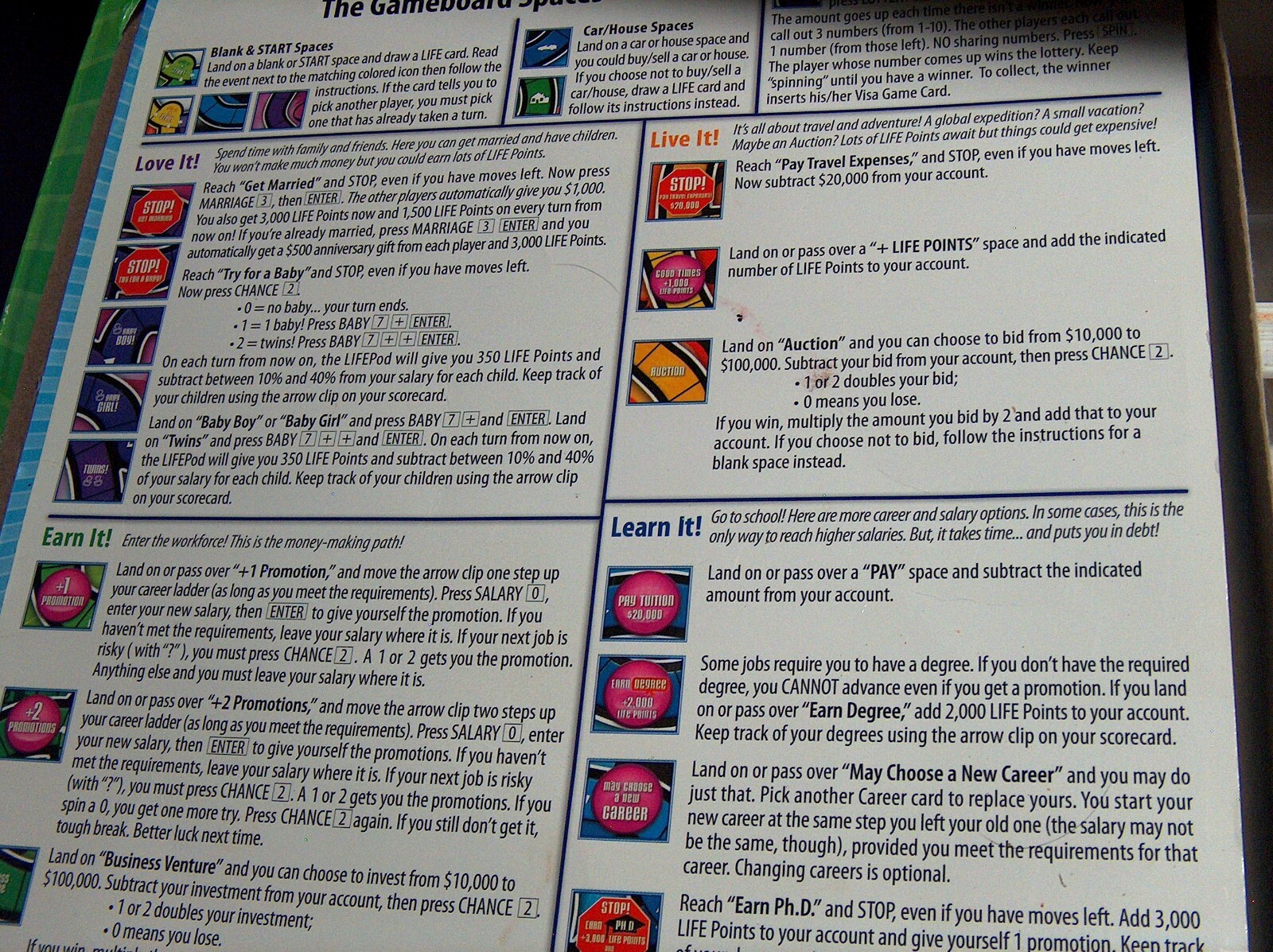 2007 The Game of Life Twists and Turns – Electronic Board Game COMPLETE