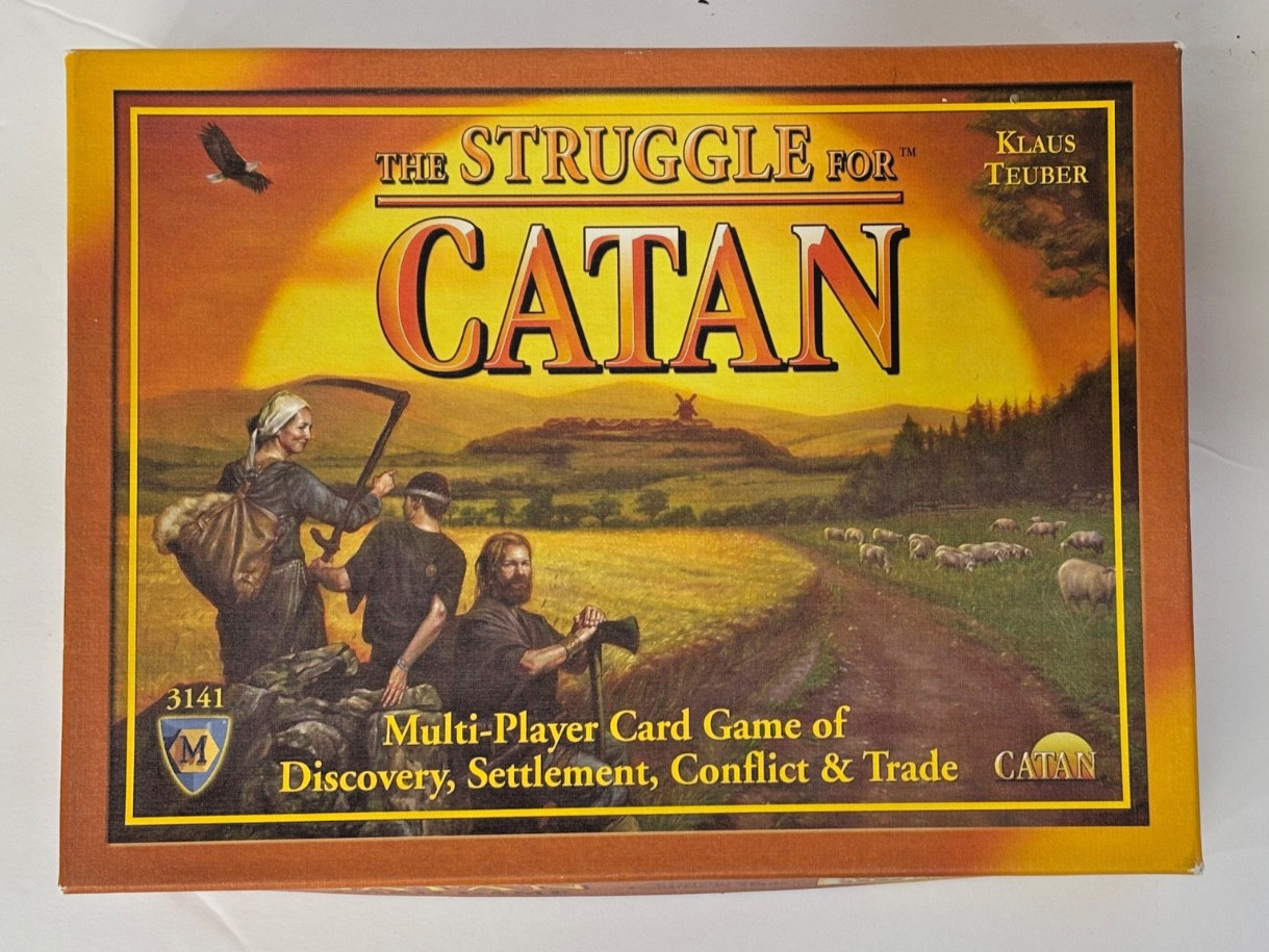 THE STRUGGLE FOR CATAN Multi-Player Card Game 2011 Mayfair Games 3141 Complete