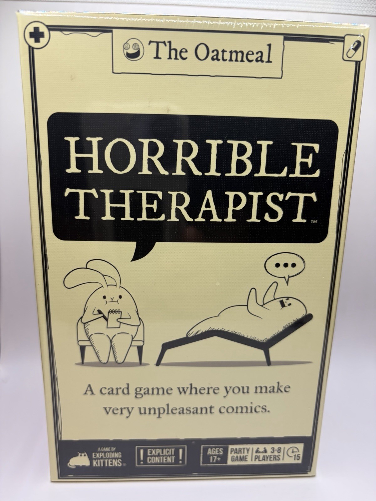 The Oatmeal: Horrible Therapist Adult Party Card Game Ages 17+ New/Sealed