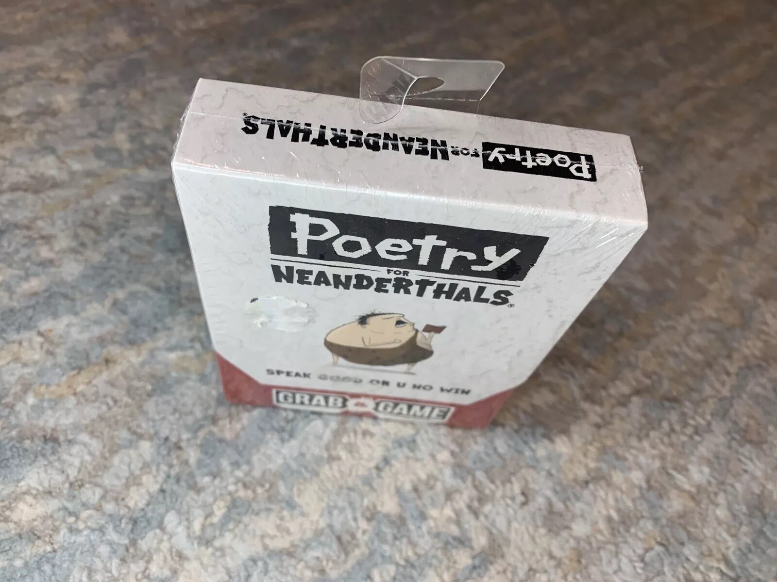 Poetry for Neanderthals Grab & Game 2+ Players – Ages 7+ – 10 Minutes to Play