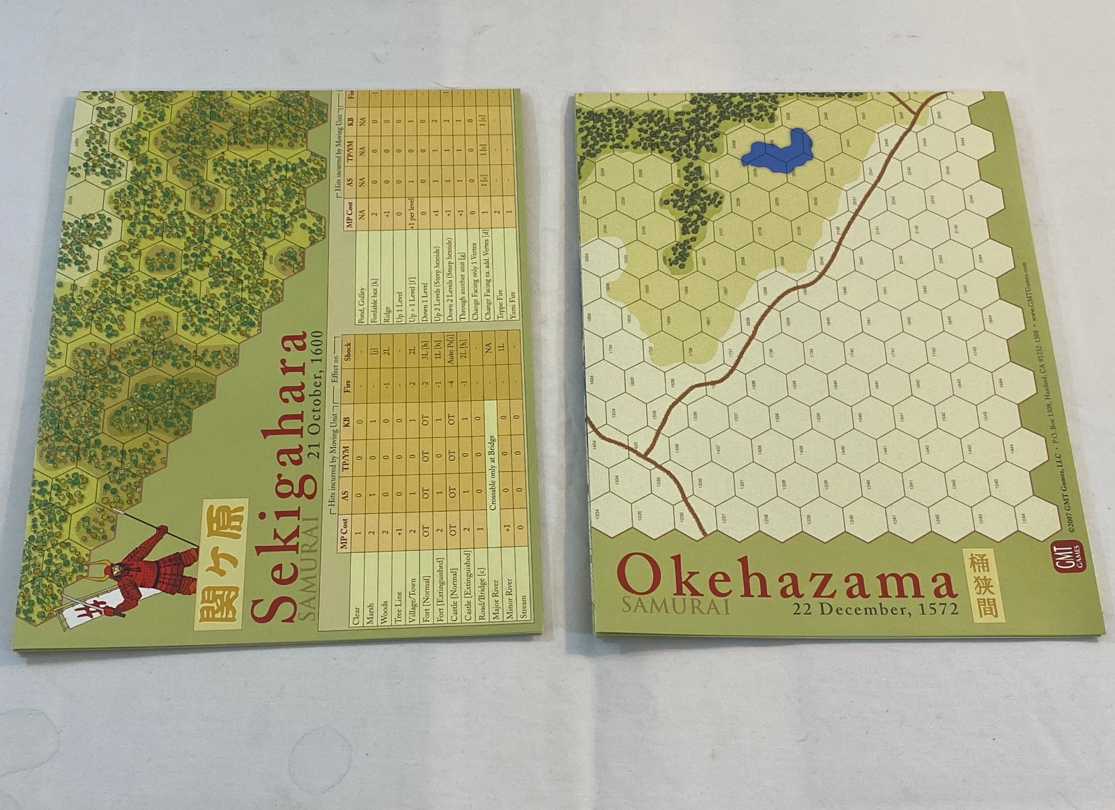 SAMURAI 2ND ED: WARFARE IN 16TH CENTURY JAPAN BOARD GAME 2007 GMT 9601-07