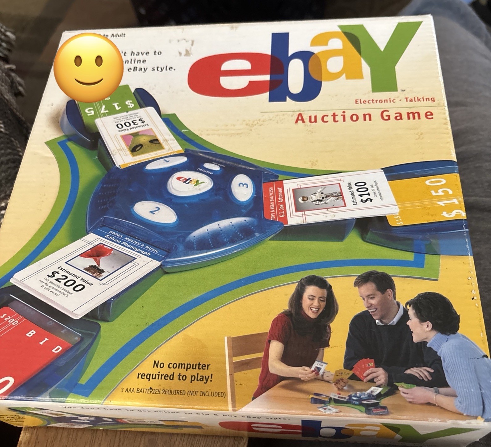 Vintage 2001 Parker Brothers Ebay Auction Board Game NEW Box Opened