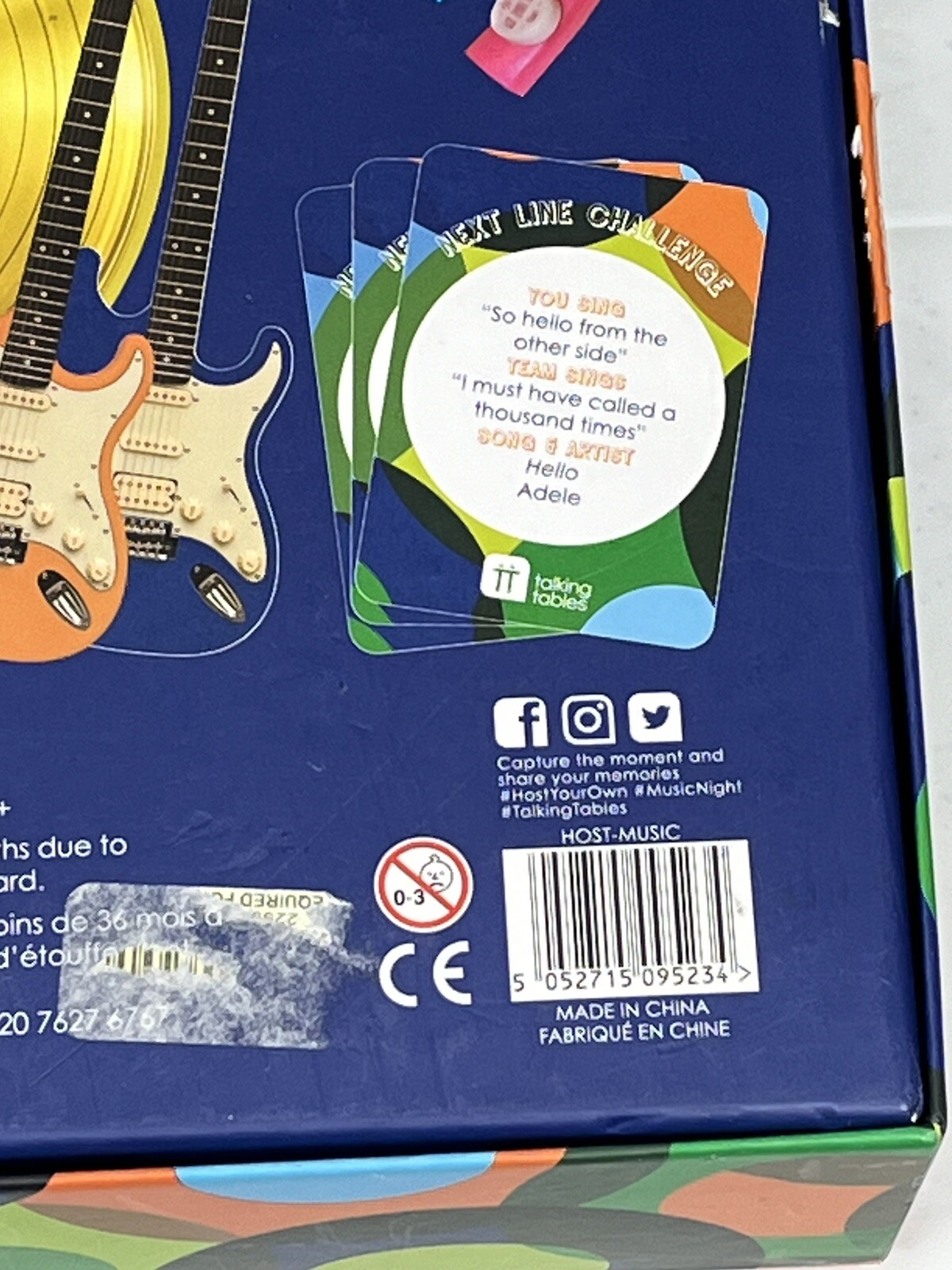 Complete! Talking Tables Host Your Own Music Night Board Game, Trivia Kazoo Game