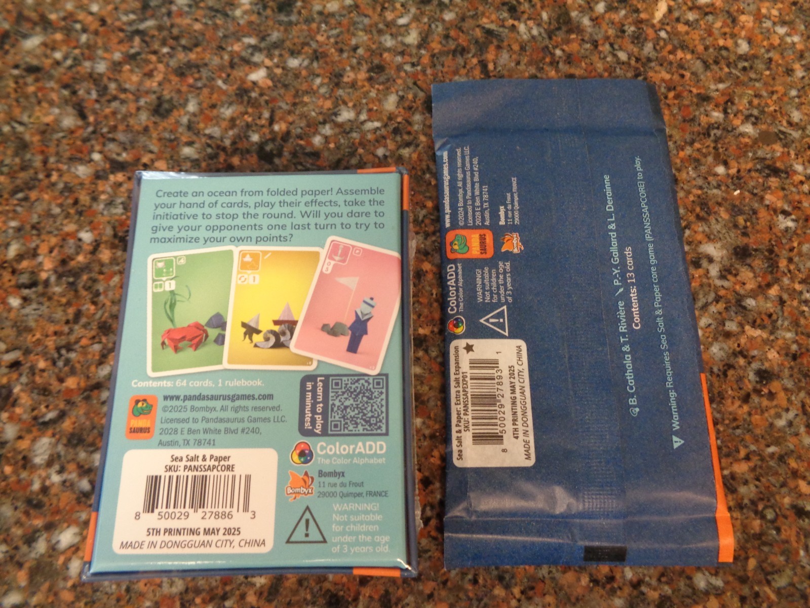 Sea Salt & Paper Card Game + Extra Salt Expansion (Brand New, 2025 ) Pandasaurus