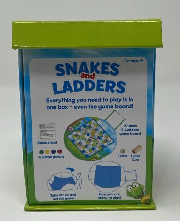 International Playthings Snakes And Ladders Size: 3 x 3 x 4 inches
