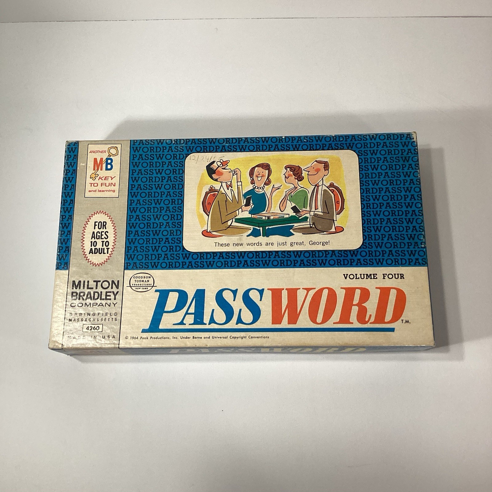 VINTAGE Password Volume 4 COMPLETE Milton Bradley 1964 4260