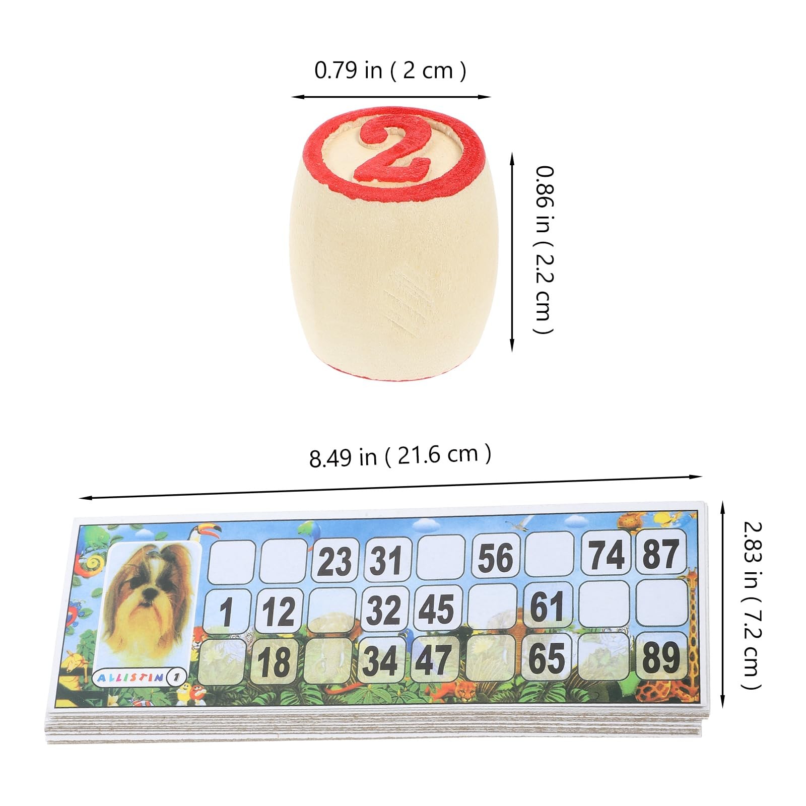 Russian Lotto Game Wooden Bingo Set with Numbers 1–90 Traditional Russian Bin…