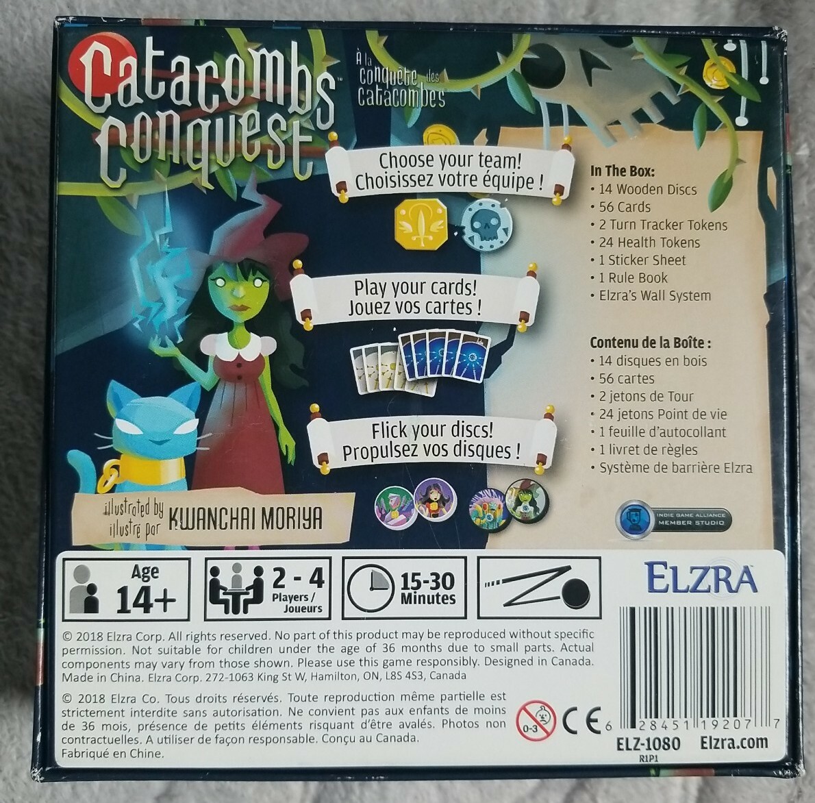 Catacombs Conquest Board Game Elzra kwanchai moriya 2018. 14 and up