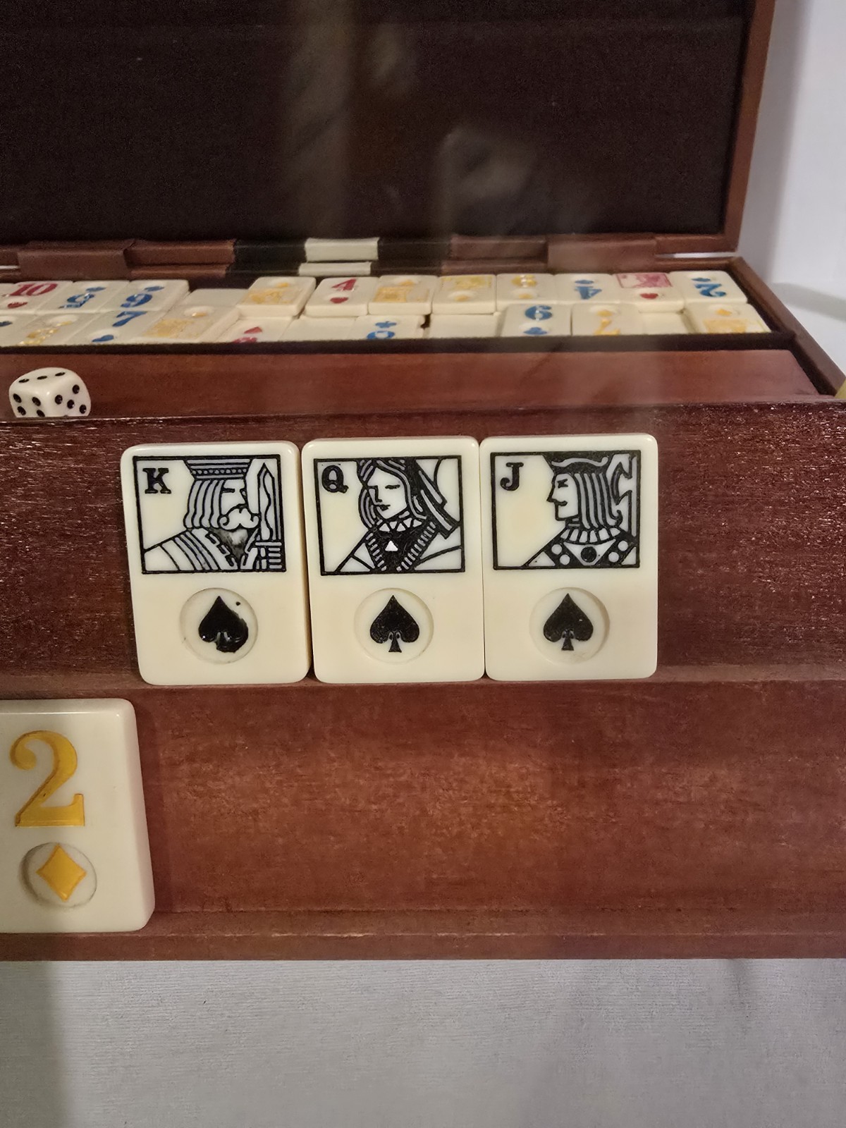 Cardinal Vintage Rummy-O Rummikub Game with Faux Leather Carrying Case Good Cond