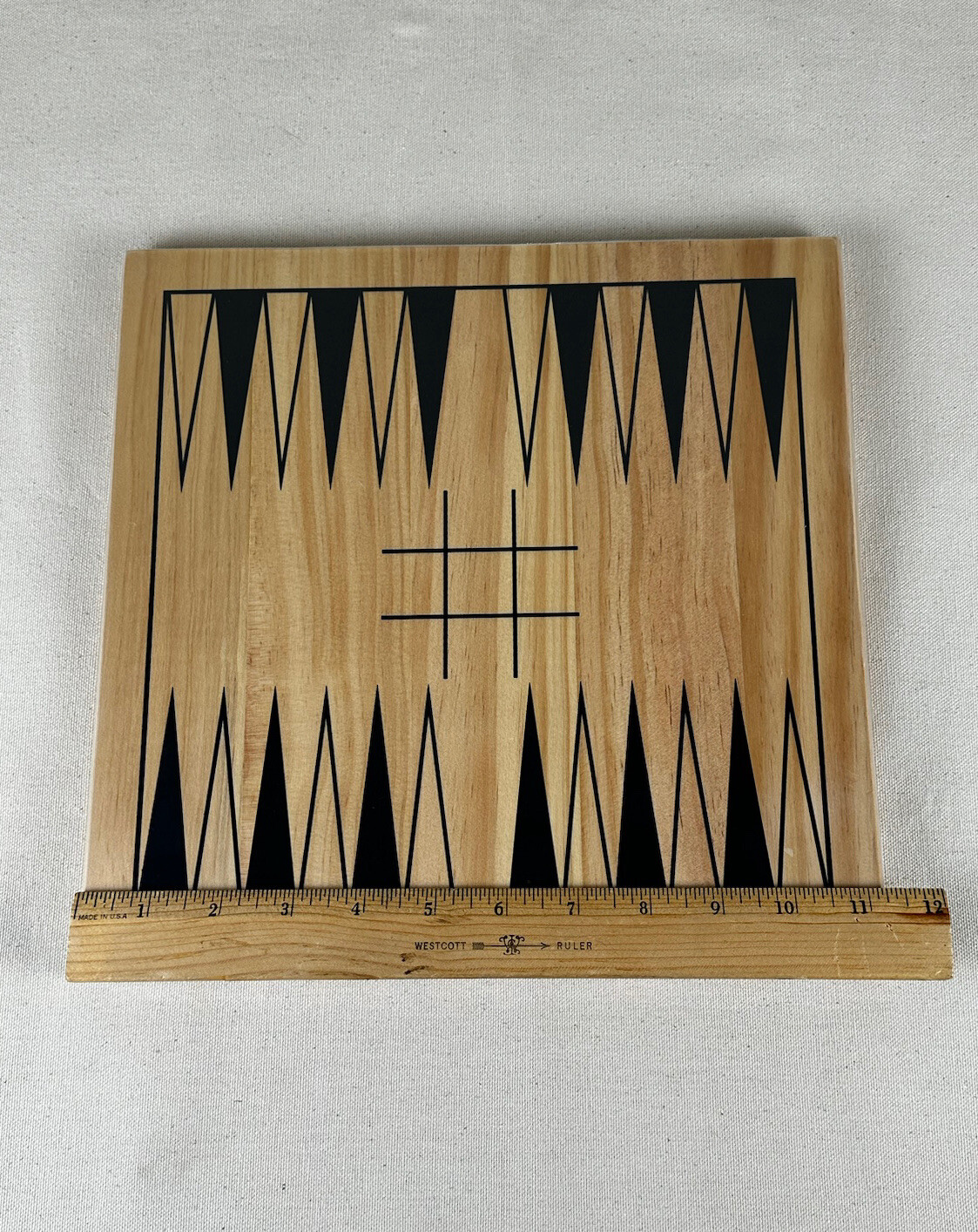 NEW ~ New Entertainment Board Game Backgammon ~ Hand Crafted Solid Wood Set