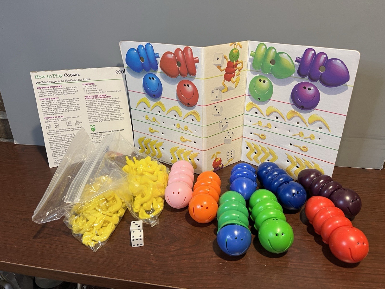 Cootie Game Pieces From 2 Games Combined Into 1 Lot
