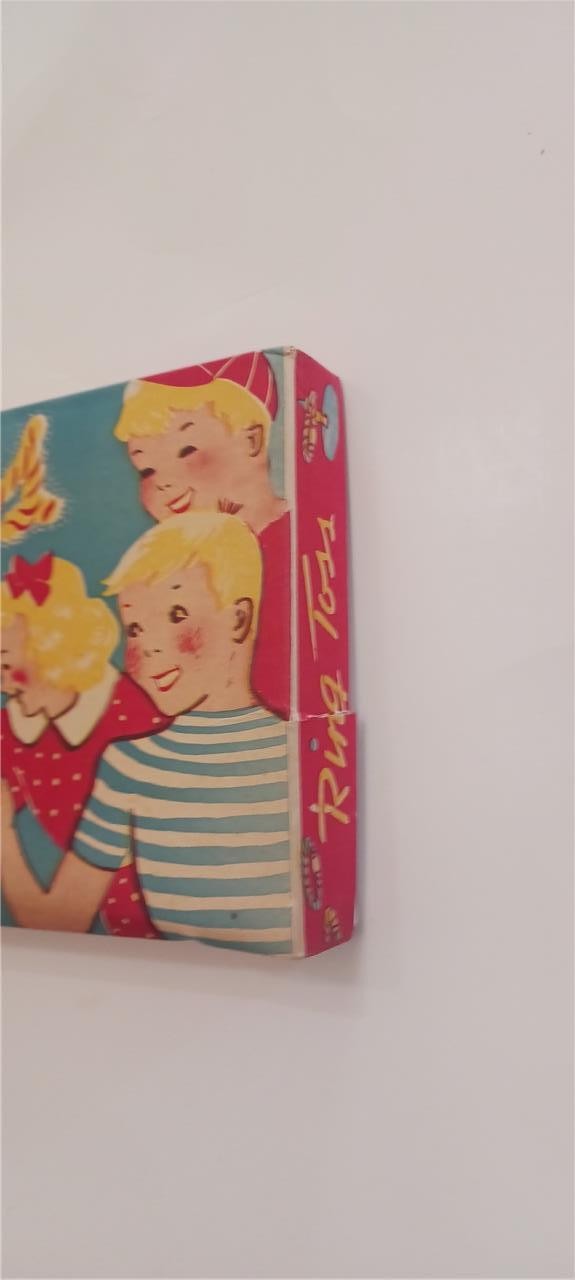 VINTAGE 1940’S BRODHAVEN RING TOSS GAME WOODEN CLOWN STAKES COMPLETE NICE