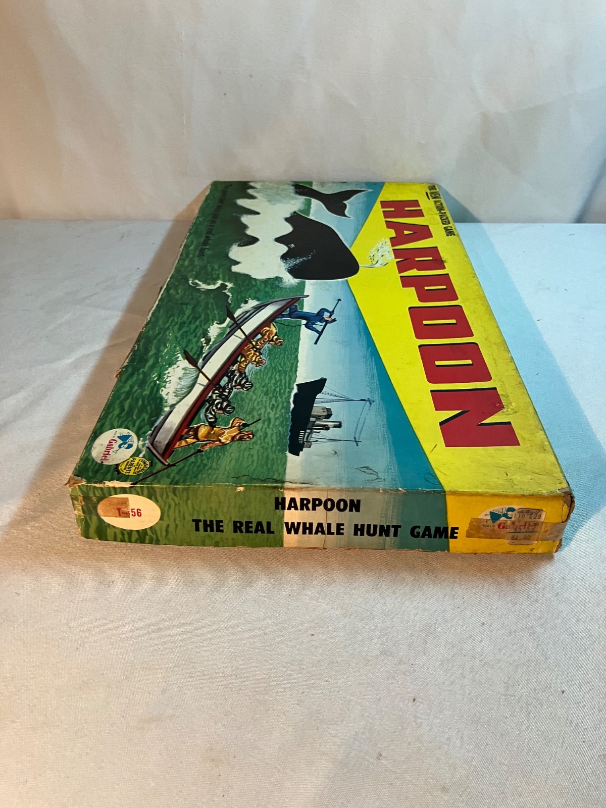 Vintage 1955 Gabriel Harpoon Board Game Complete Rare