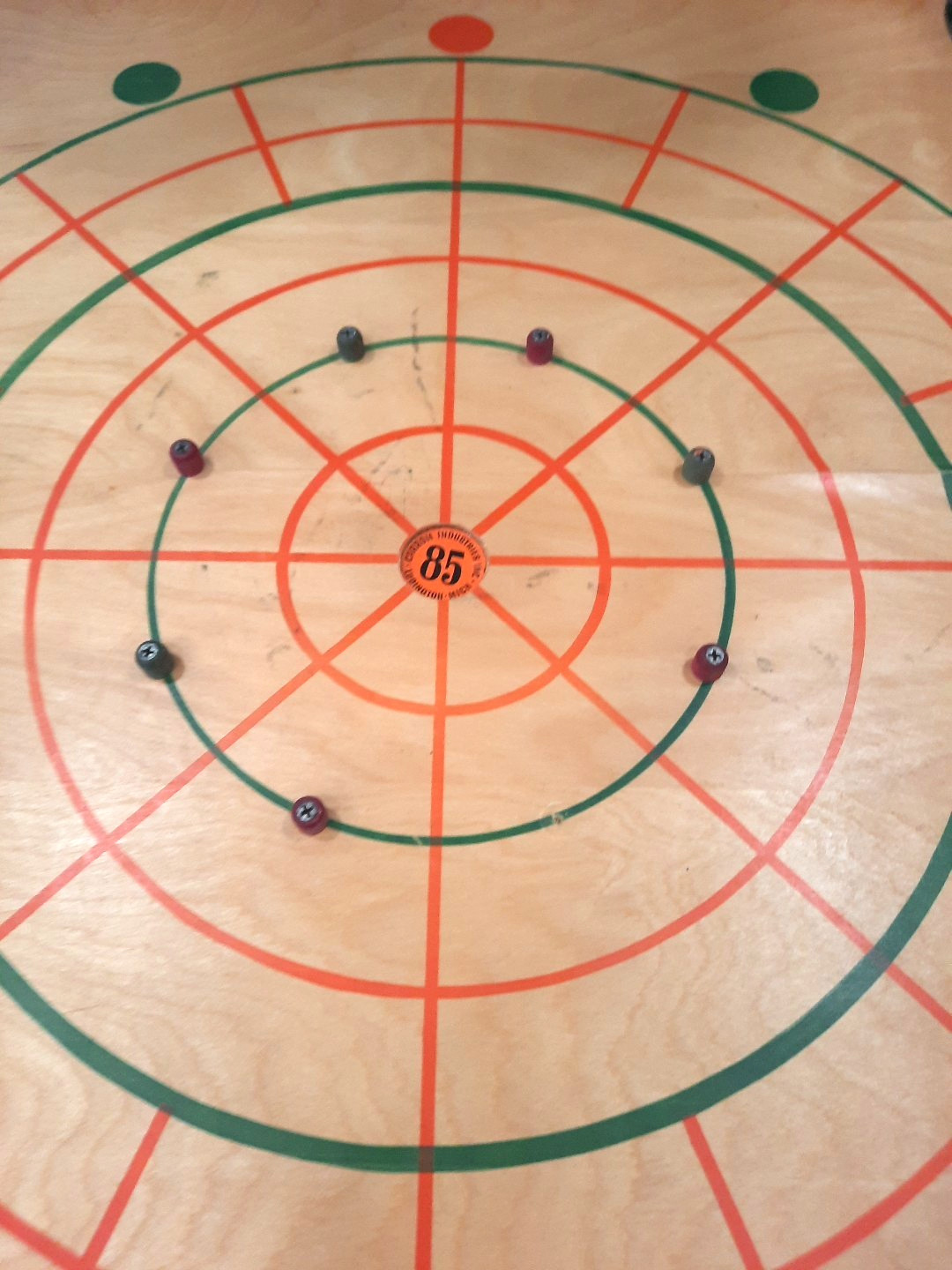 Vintage Carrom Industries No. 85 Game Board Complete w/ Original Manual & Pieces
