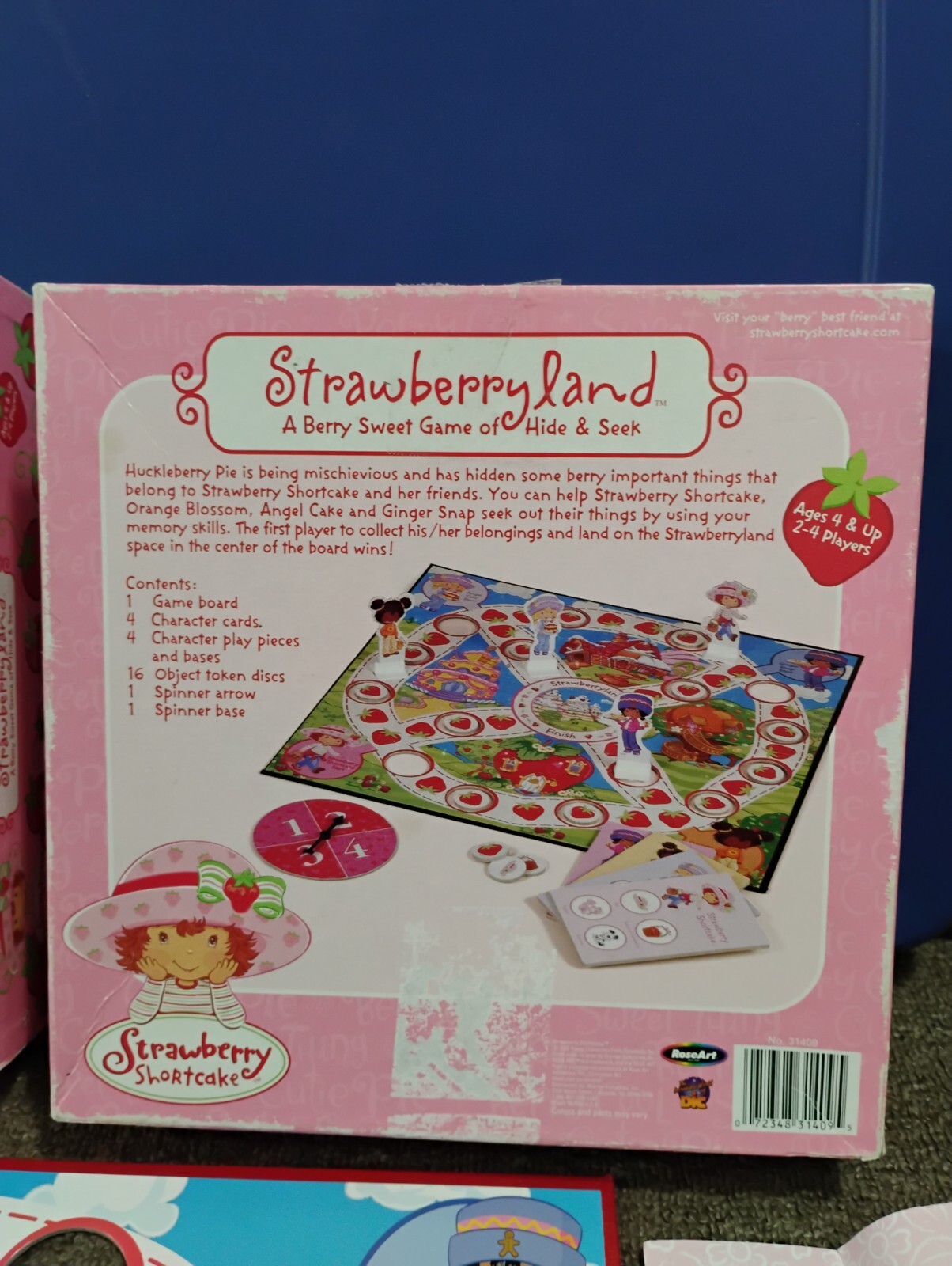 Vntg 2003 Strawberry Shortcake Strawberryland Berry Sweet Board Game Hide & Seek
