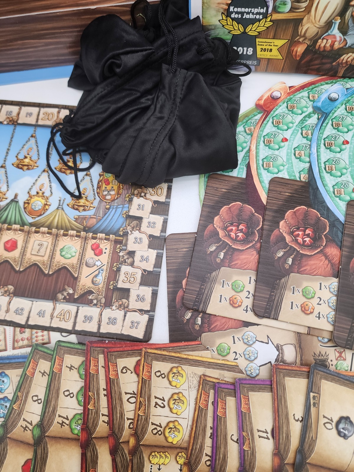 North Star Quacks of Quedlinburg Box 2018 Game Of The Year COMPLETE