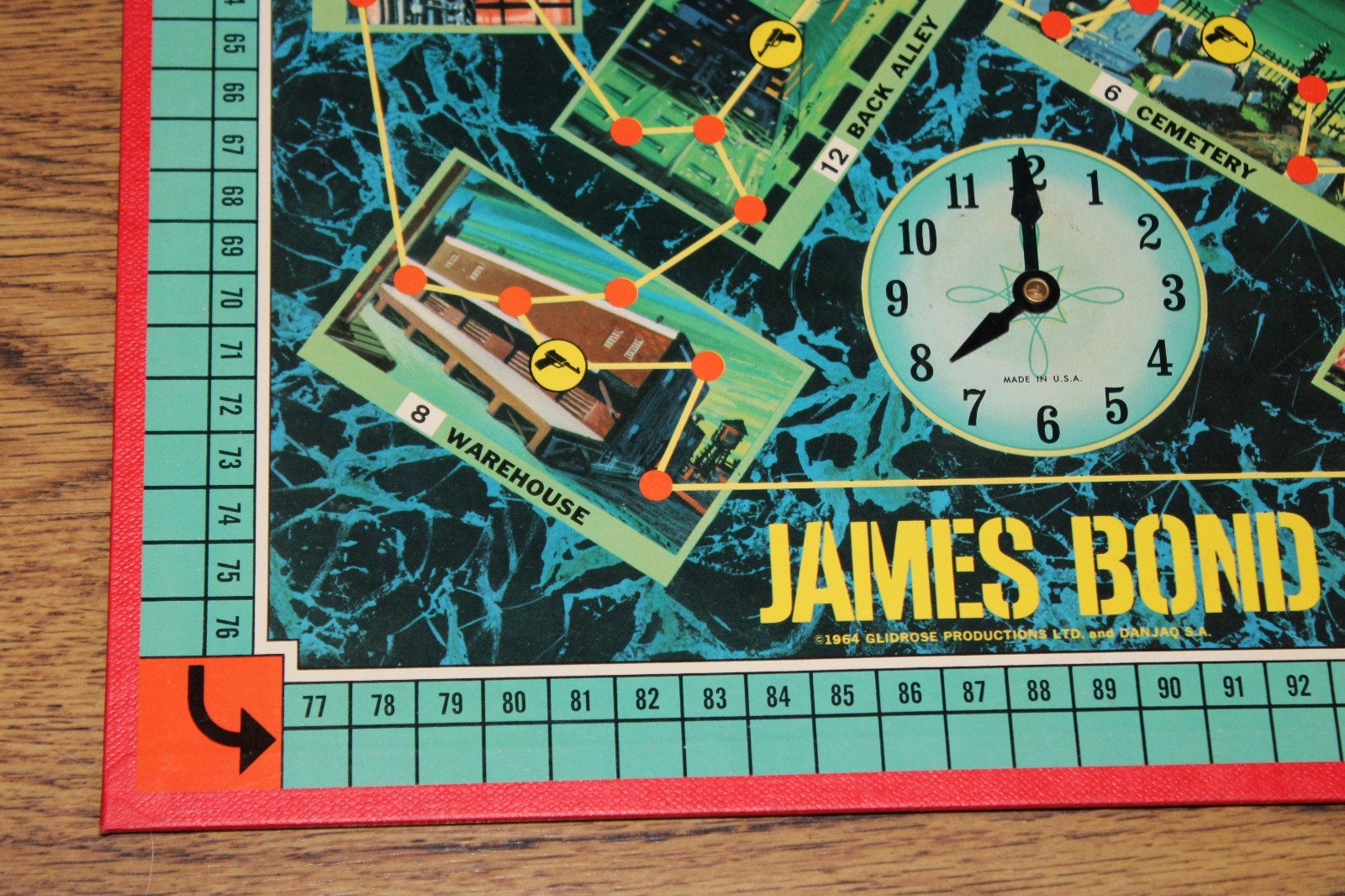 James Bond Secret Agent 007 Board Game 1964 Milton Bradley Incomplete For Parts