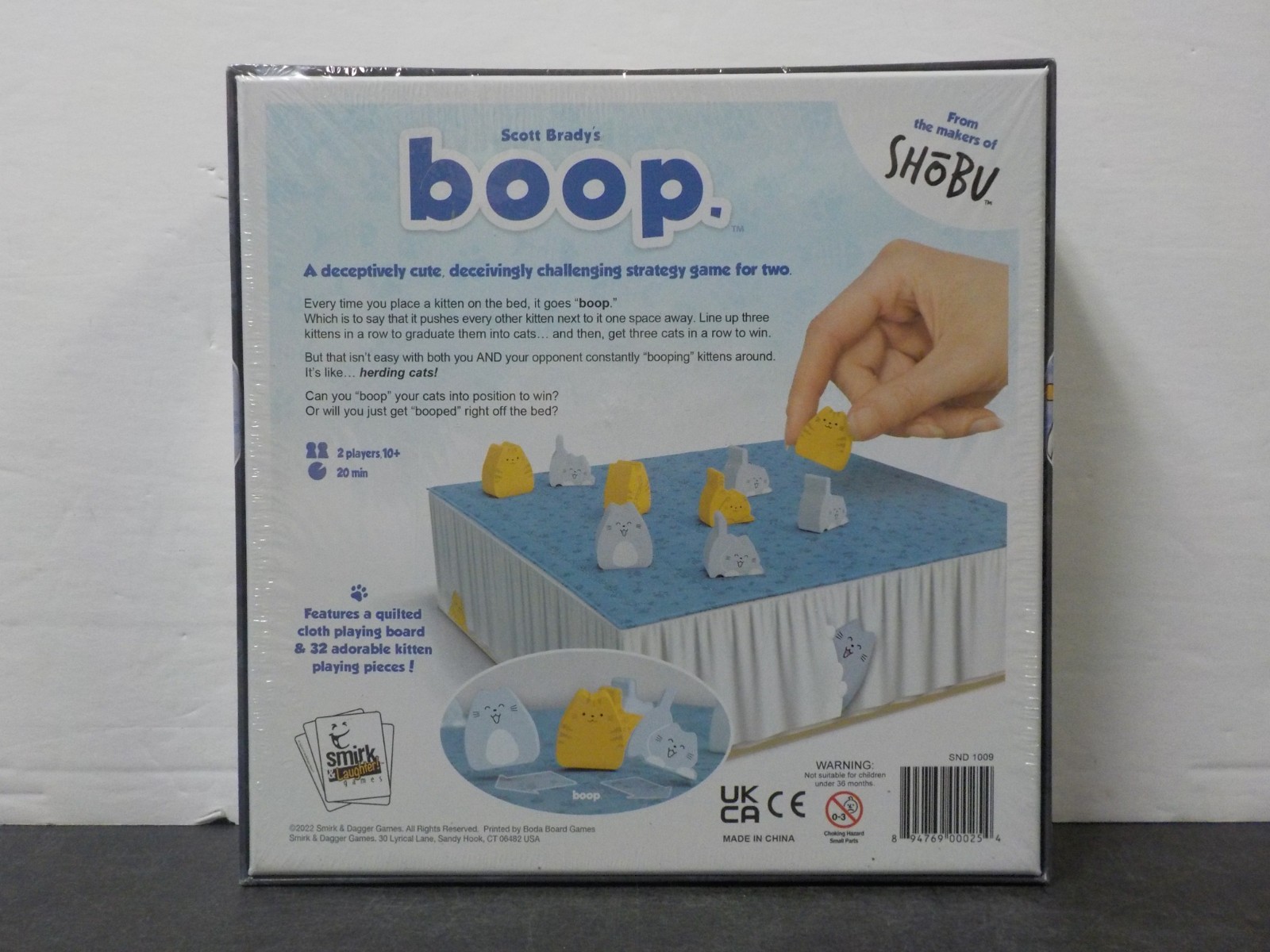 G1219 Scott Brady’s Boop Strategy Board Game For 2 Players – Mensa Select Winner