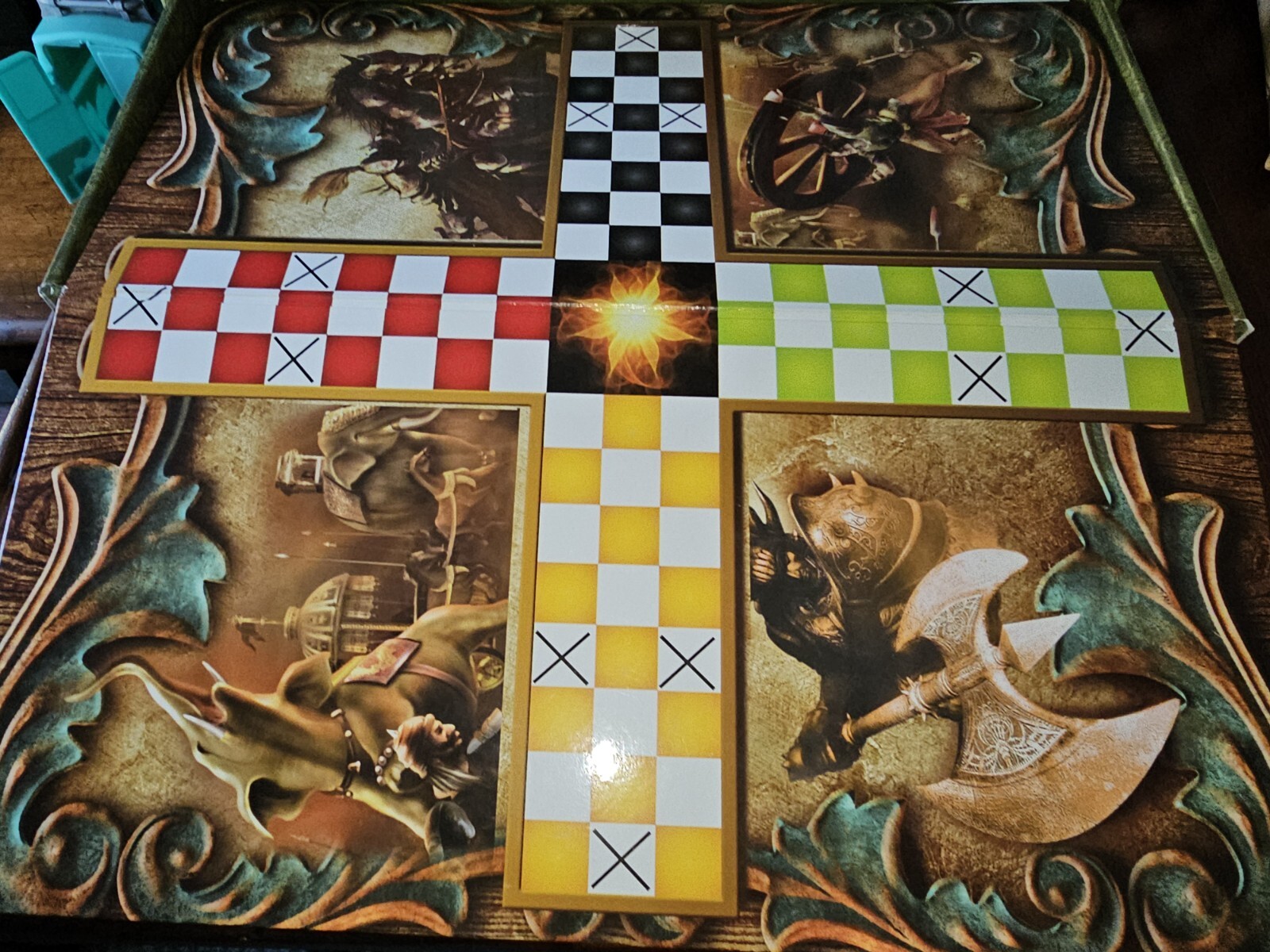 Chausar Traditional Indian Board Game Complete Strategy Family Game Ages 8+
