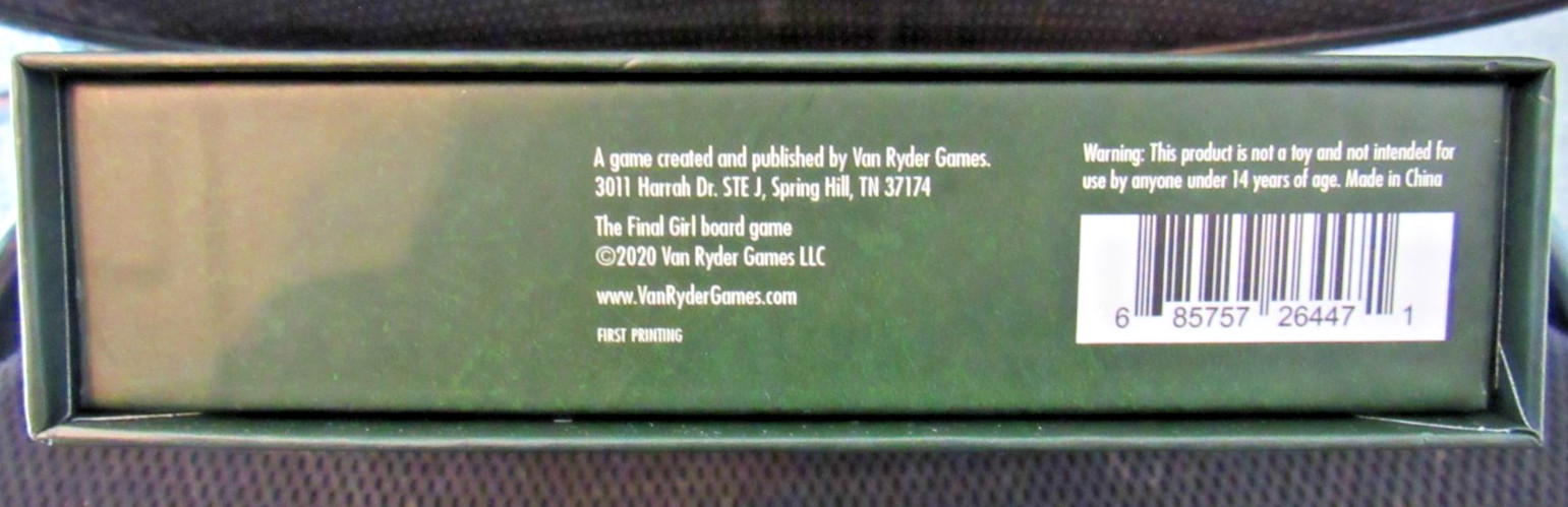FINAL GIRL BOX OF PROPS EMPTY BOX VAN RYDER GAMES 2023