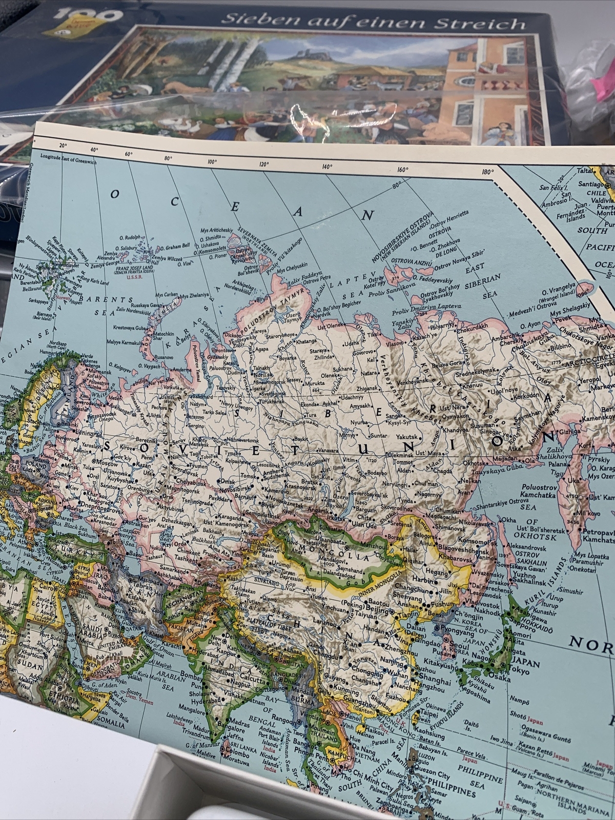 Global Pursuit Board Game 1987 National Geographic Made In USA Vintage