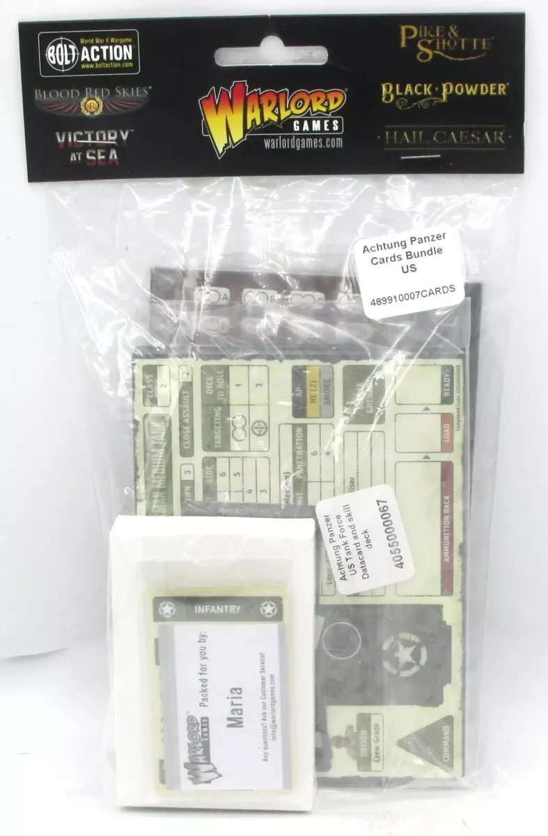 Bolt Action: Achtung Panzer Cards Bundle – US