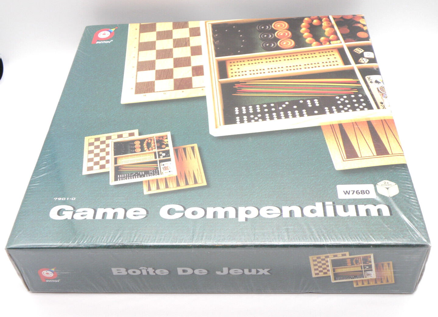 Vintage GAME COMPENDIUM 7901-0 Wooden Pintoy Thailand 2000 – NEW Shrinkwrapped