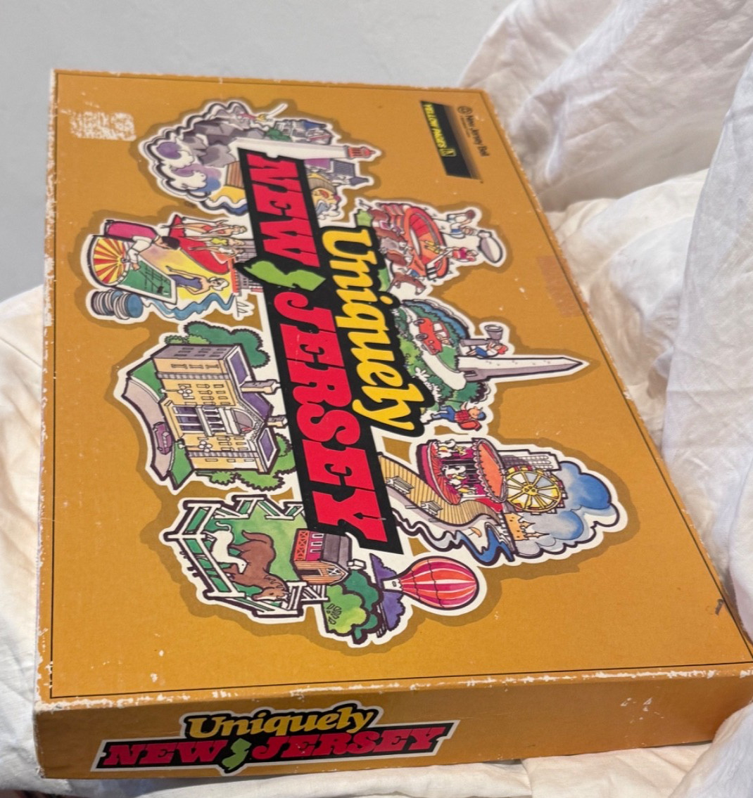 Vntage Uniquely New Jersey Board Game NJ Bell Yellow Pages