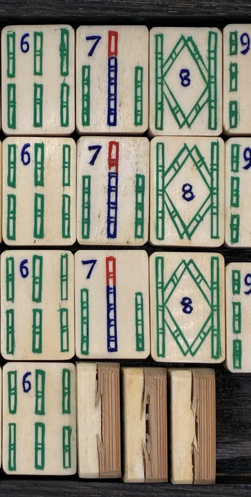 Antique 1923 Piroxloid “The Ancient Game of the Mandarins” Mahjong Set