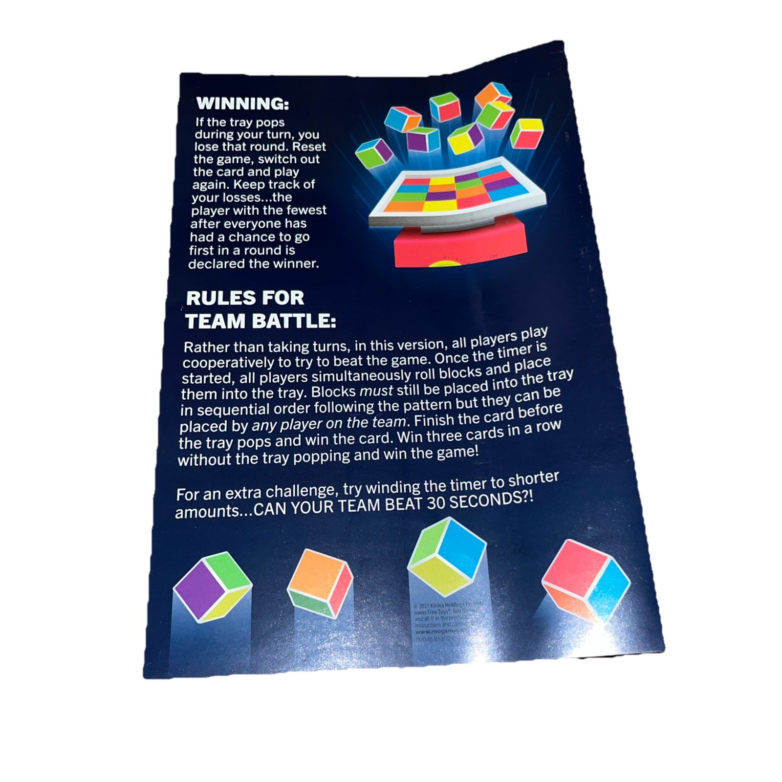 Kaboom Blocks Tick, Tick Tick Game Roll & Race To Place Blocks Before It Pops A4