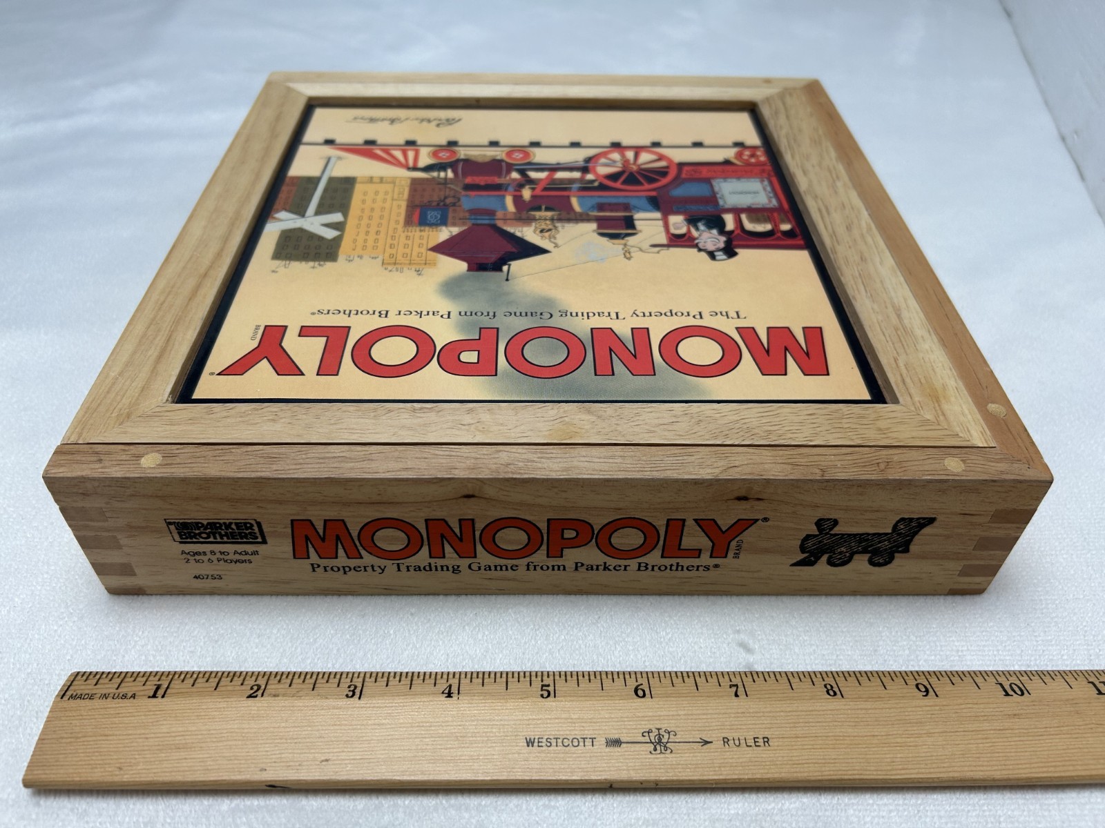 Hasbro Monopoly Nostalgia Edition 2001 Parker Brothers Wooden Board Game