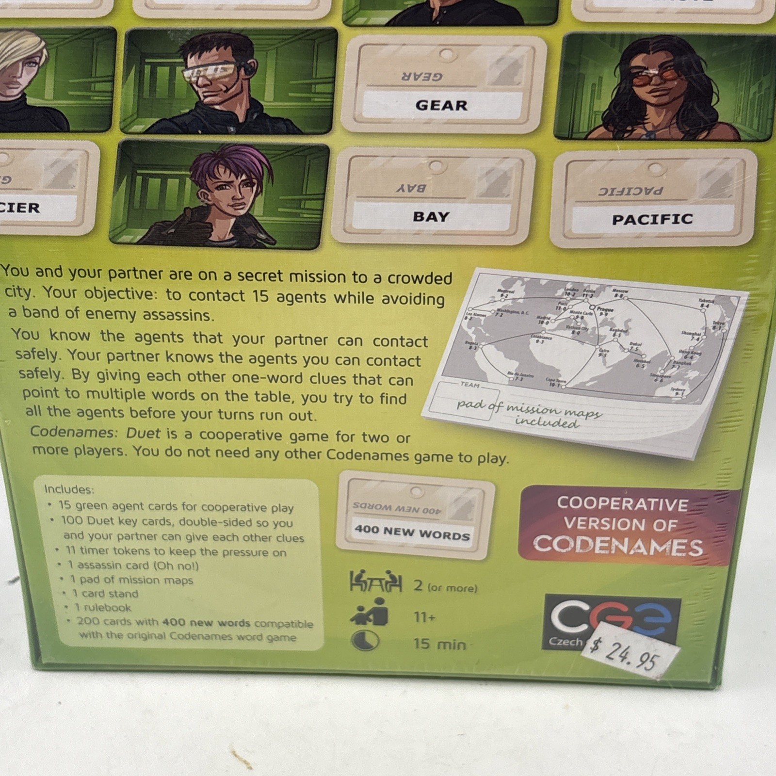 Codenames Duet from Vlaada Chvatil & Scot Eaton by Czech Games Edition – Sealed
