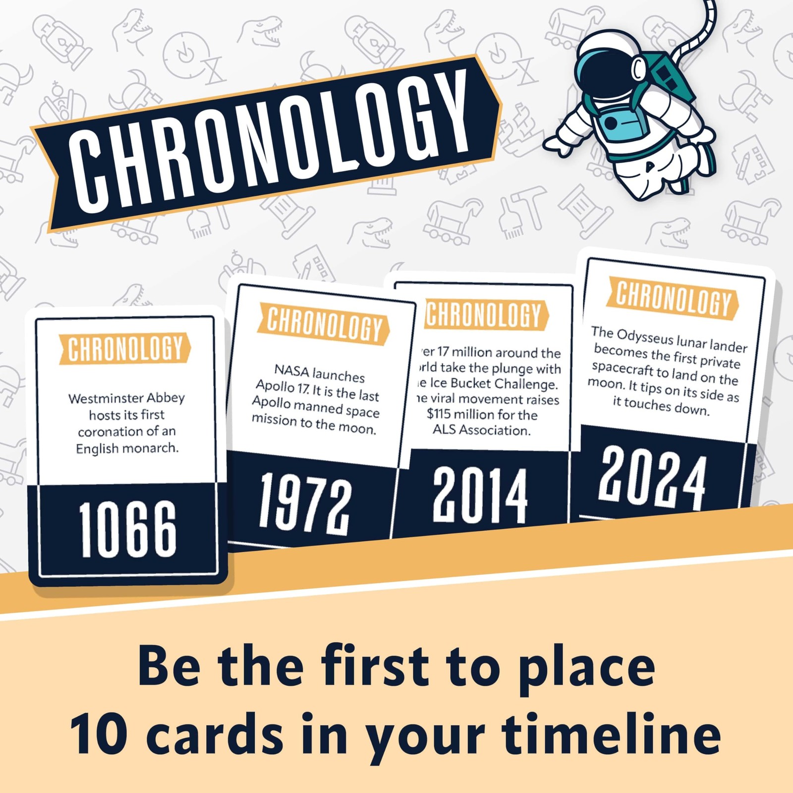 Buffalo Games – Chronology – The Game Where You Make History Standard, Black