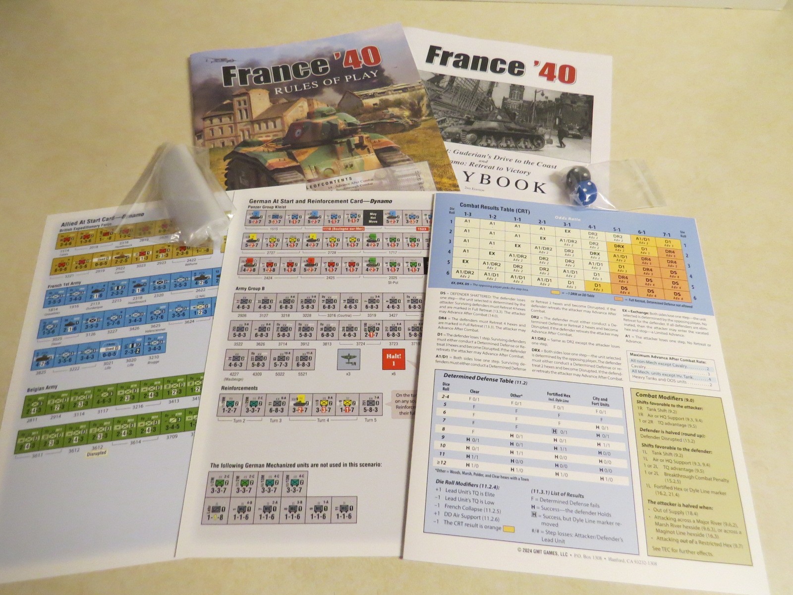 France ’40 – Sickle Cut & Dynamo (2nd Ed) Box-GMT Games Incl Errata Counters