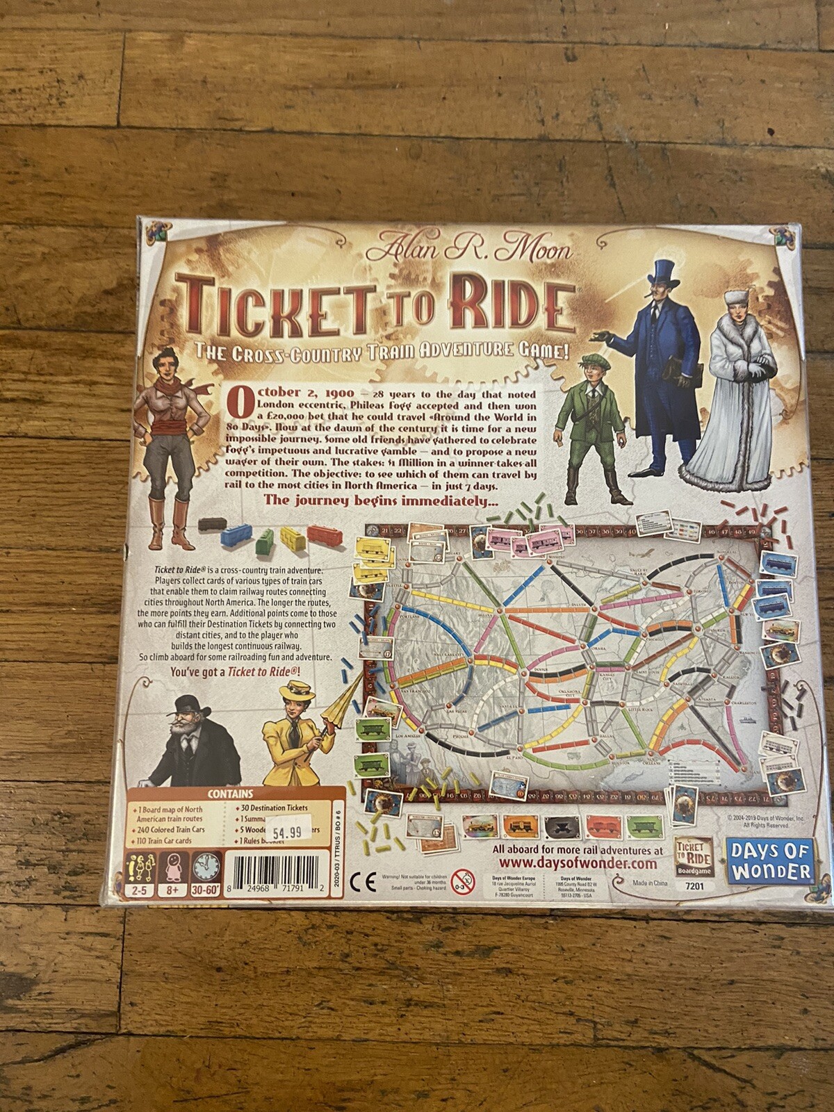 Ticket To Ride 15th Anniversary Edition Special Edition Days Of Wonder (Sealed)