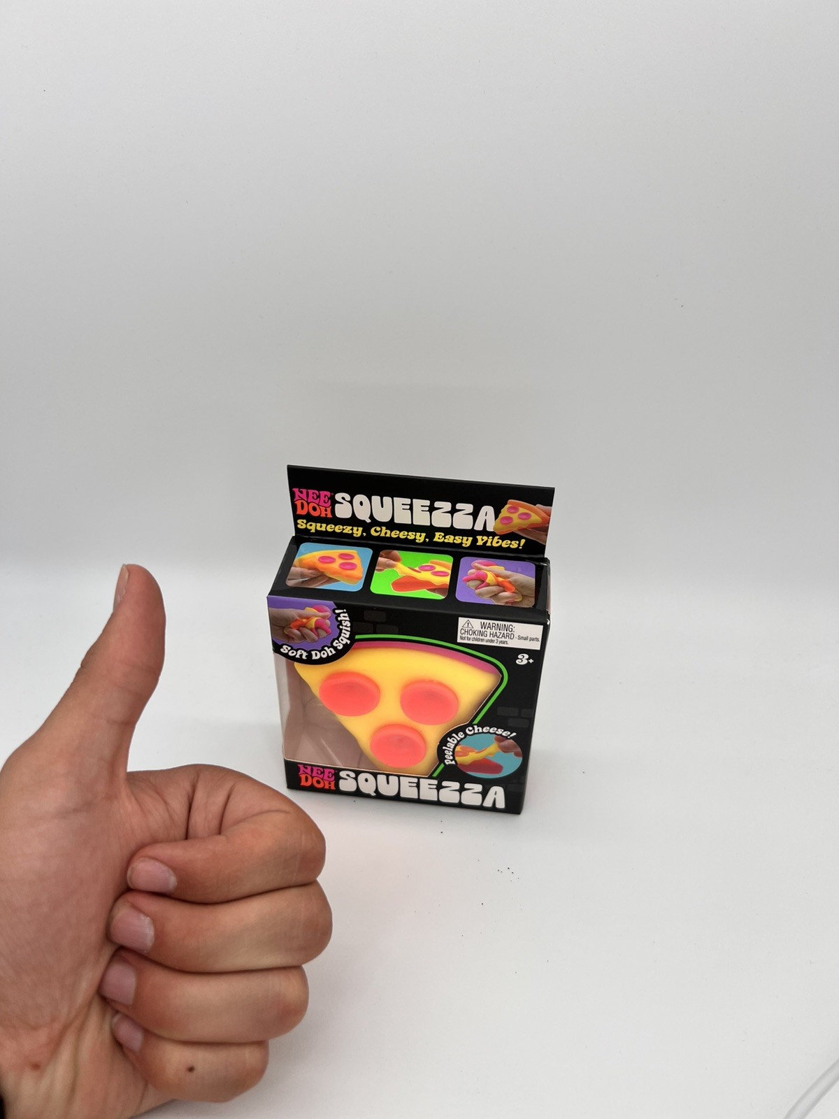 AUTHENTIC NeeDoh SQUEEZZA Pizza Slice Squishy Toy Nee Doh Fidget Toy BRAND NEW